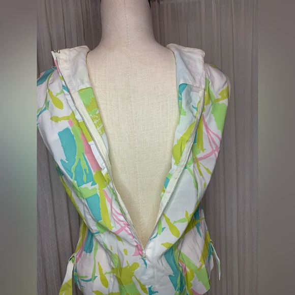 Rare Vintage 1960's Retro BOHO Pastel Abstract NYLON Top Size Small - Sleeveless - Picture 7 of 7